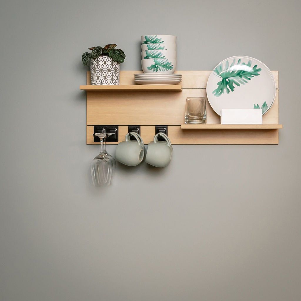 Shelf n More Double Multi room Kit white 800mm with 2 x 400 shelf