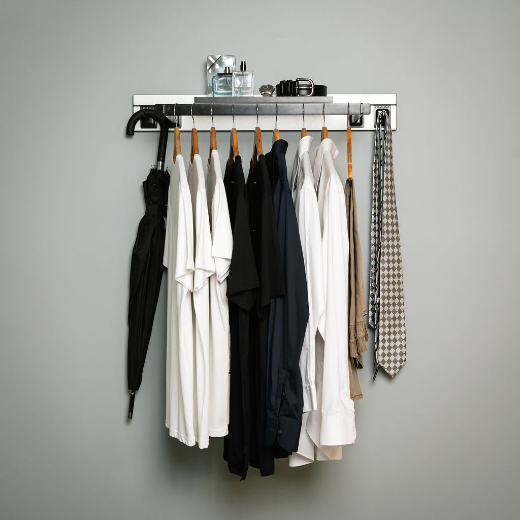Shelf N More Single Robe Org Kit 800mm with 400 shelf and hanging