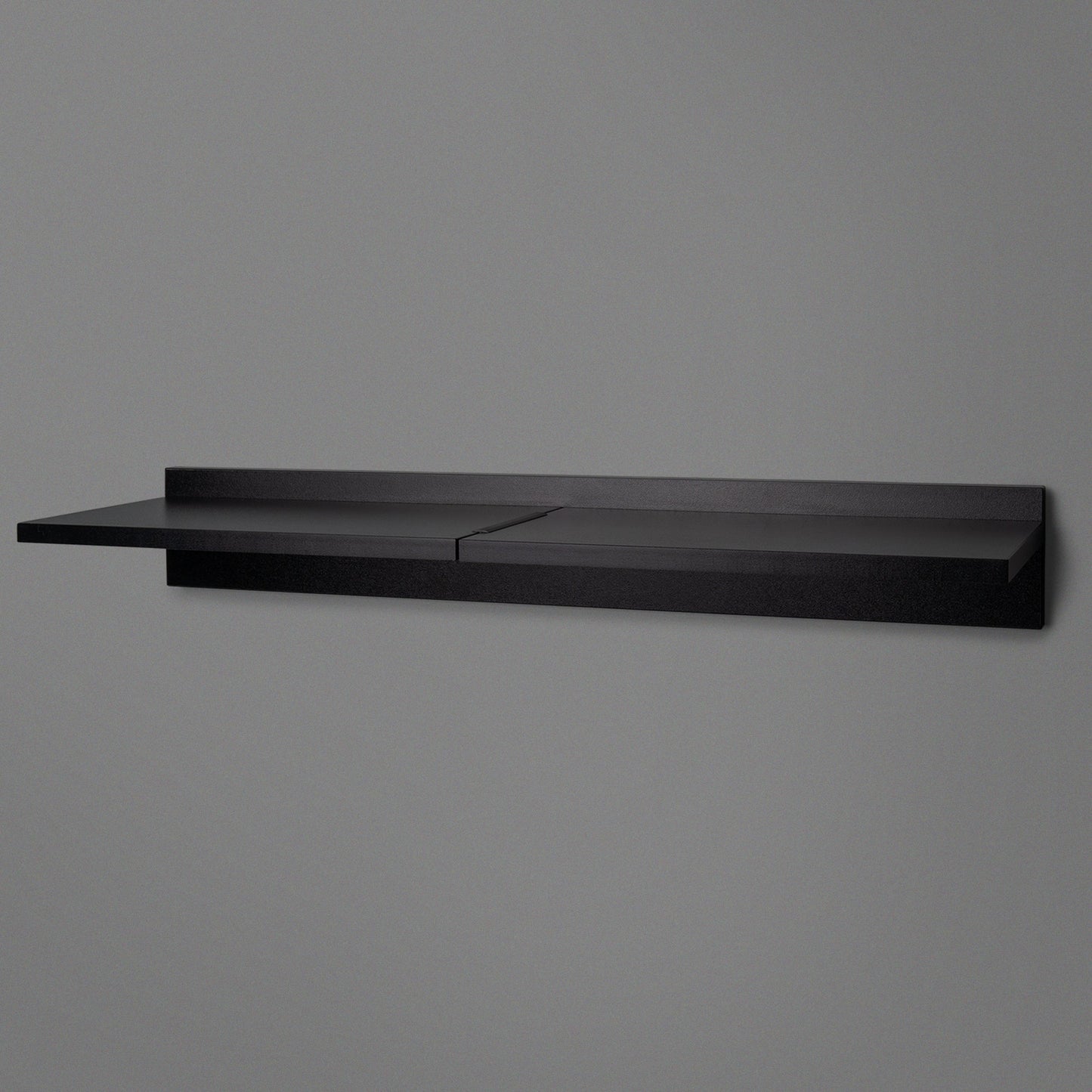 Black Adjustable Floating Shelving 800mm