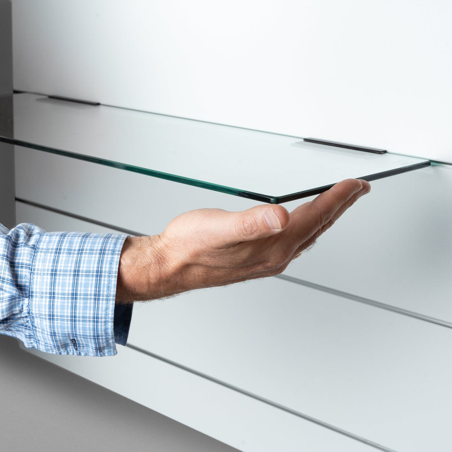 800mm Glass Shelf - Australian Standard grade A toughened glass