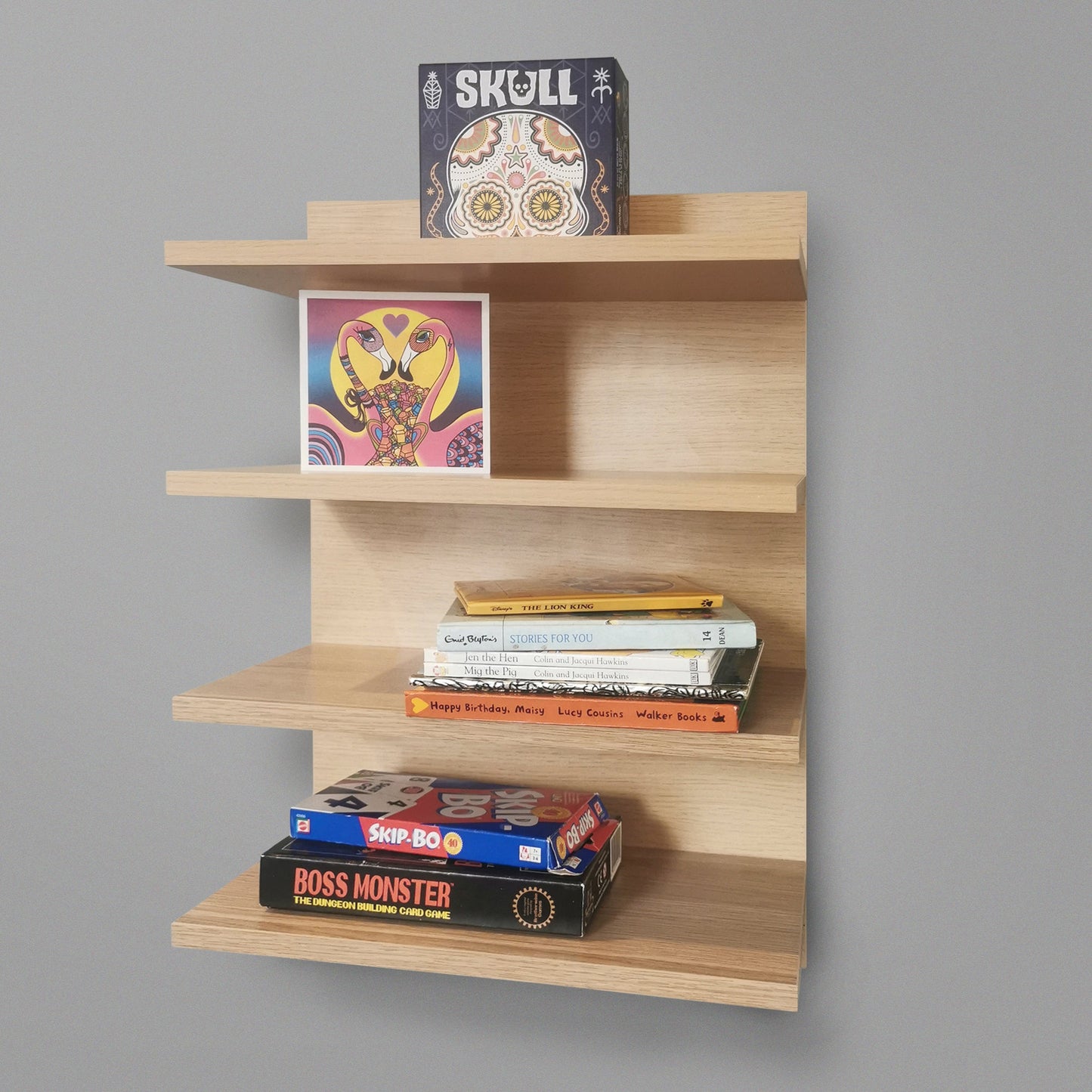 400mm Backpanel 4 line with 4 x 400mm Shelves