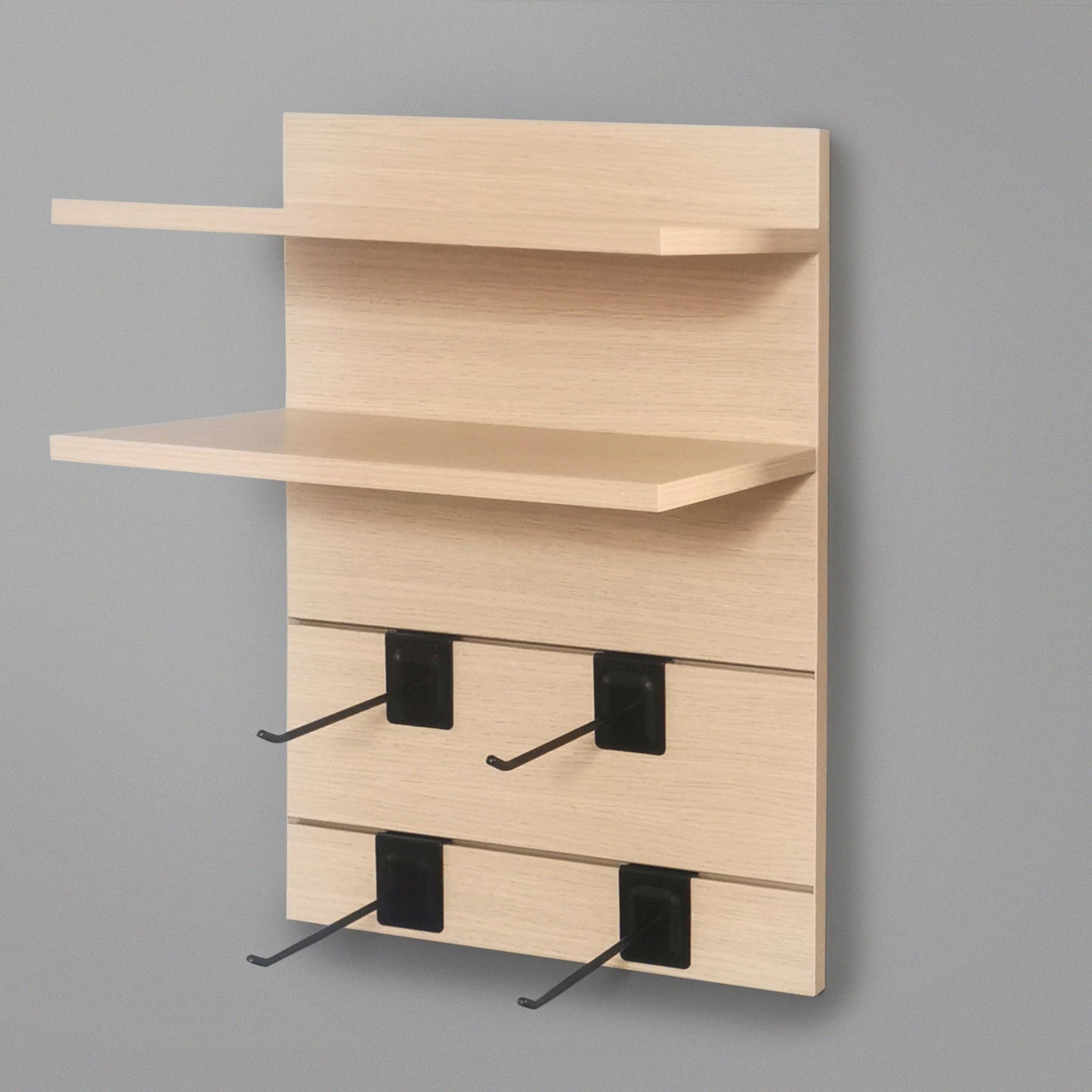 400mm Backpanel 4 line with 2 x 400mm shelves & 4 Prongs