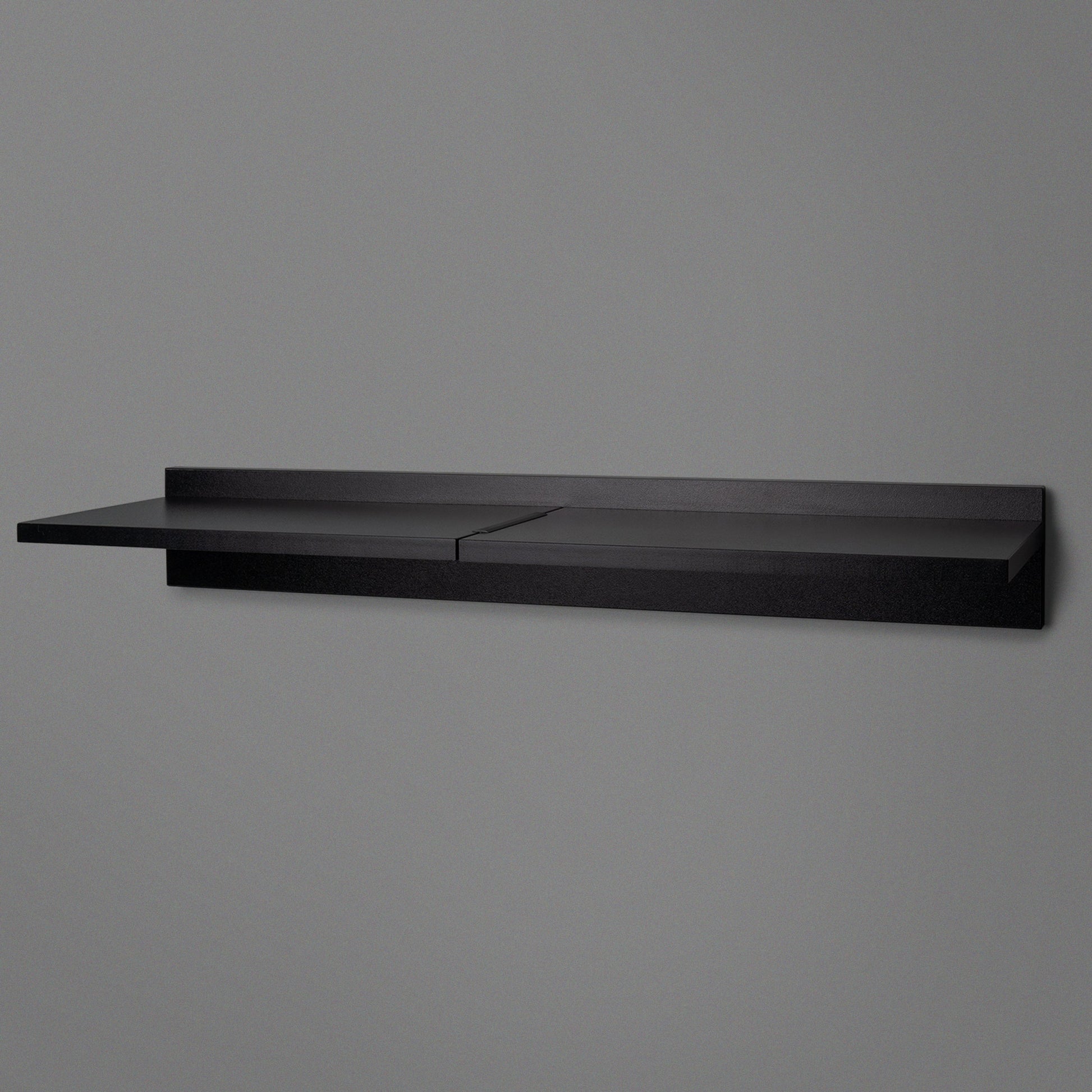 Black Adjustable Floating Shelving 800mm