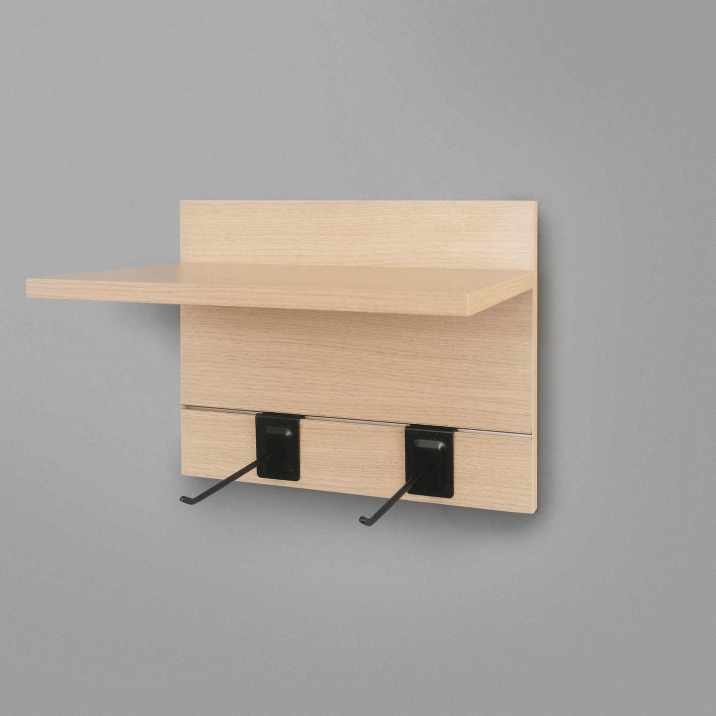 400mm Backpanel 2 lines with 1 x 400mm Shelf & 2 Prongs